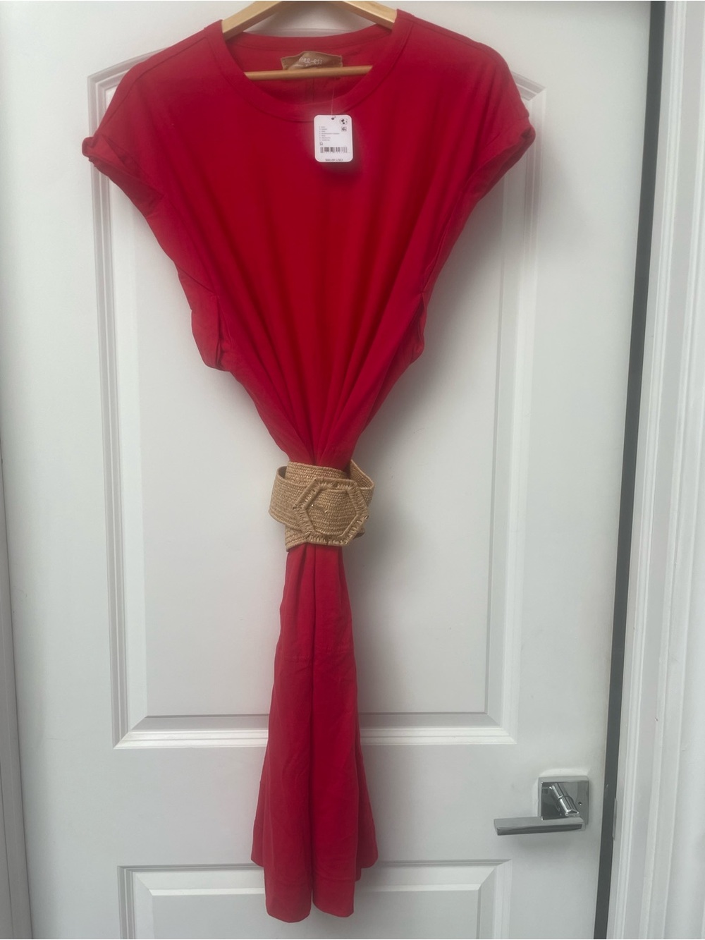 FREE PEOPLE Free-est shirt dress NWT Red $60